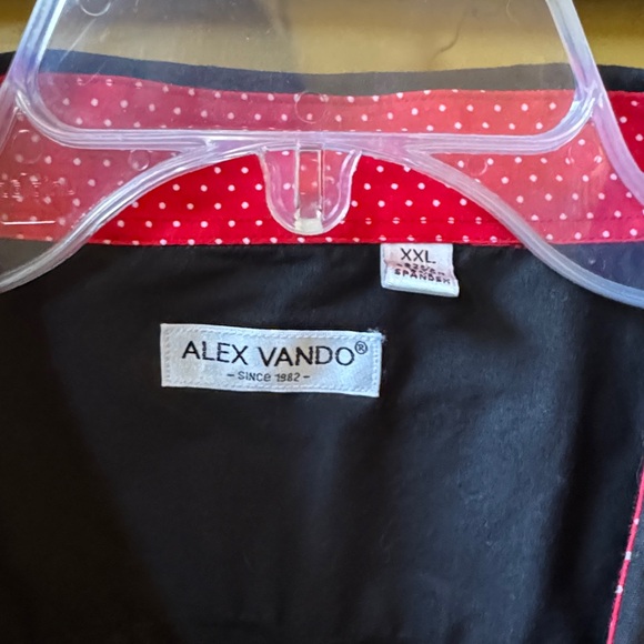 Alex Vando Black & Red Button Up Shirt - Picture 2 of 7